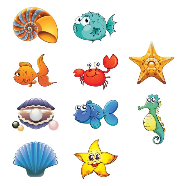 1 juego de pegatinas de bañera para animales marinos calcomanías de bañera pegatinas de ducha
