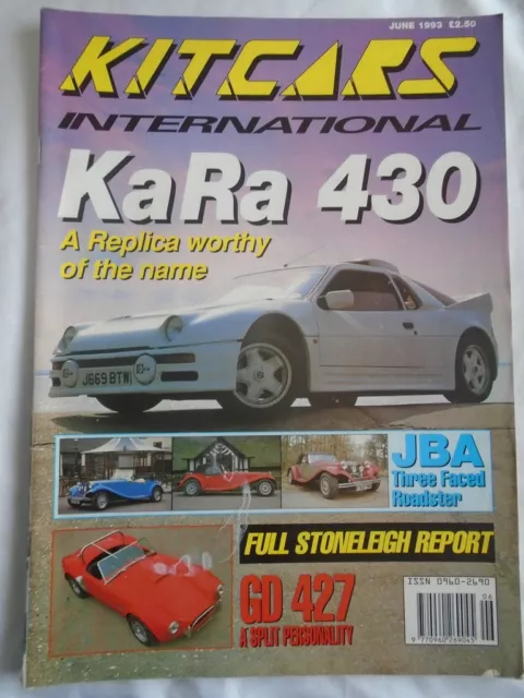 Kit Cars International Jun 1993 KaRa 430, JBA Roadster, GD 4272