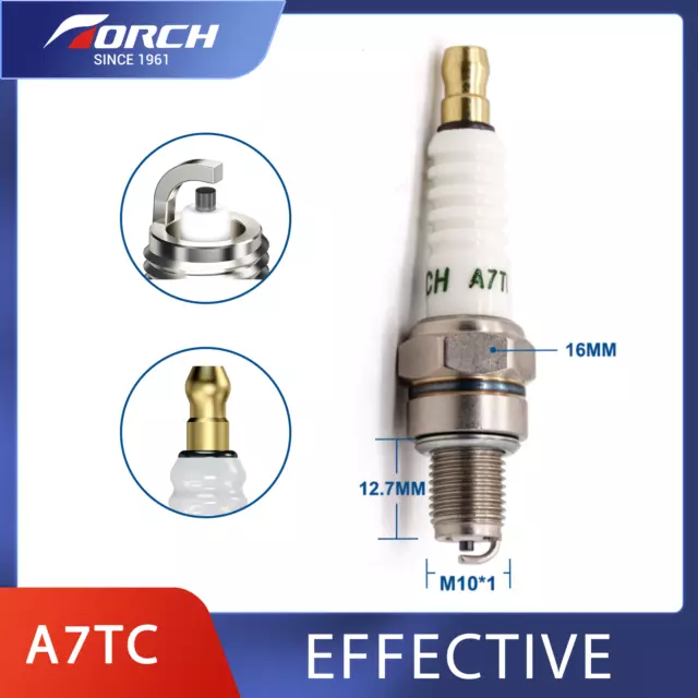 TORCH A7TC Small Engine Spark Plug for Champion Z8YC Denso IUF22 for NGK C7HSA