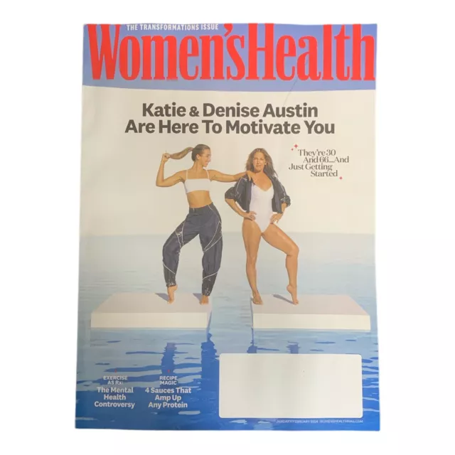 WOMENS HEALTH MAGAZINE January February 2024 Denise and Katie Austin