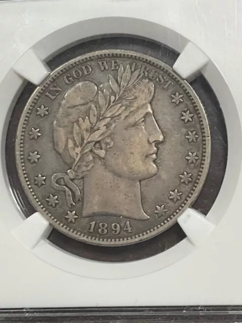 Ngc Vf30 1894 Barber Half Dollar Perfect And Original