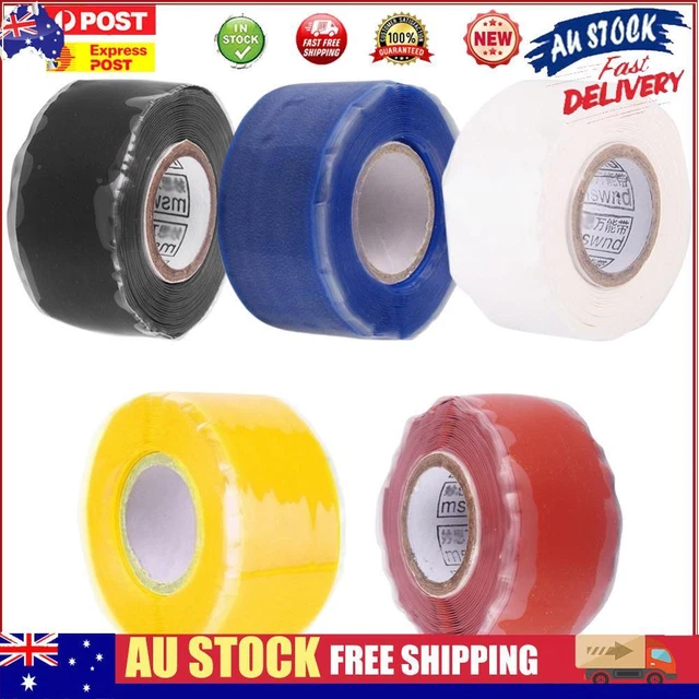 WATERPROOF BLACK SILICONE Repair Tape Bonding Home Water Pipe Hose