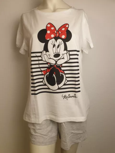 *NEU* Disney Minnie Maus Mouse Pyjama Shorty Set kurzer Schlafanzug M L XL XXL