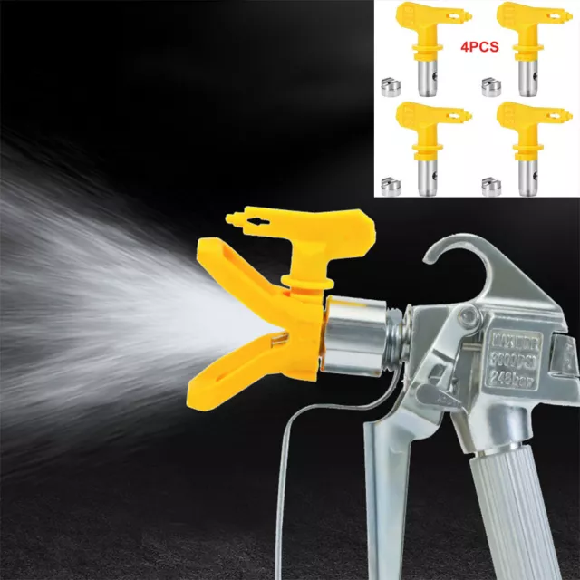 4 Pack Airless Spray Gun Tips Nozzle for Paint Sprayer 215 311 317 517 Series AU