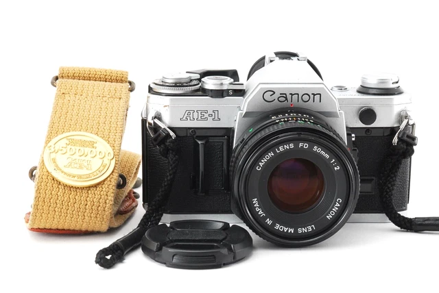 【!!ALMOST NEAR MINT!!】Canon AE-1 SLR /NEW FD 50mm f/2 Lens from japan