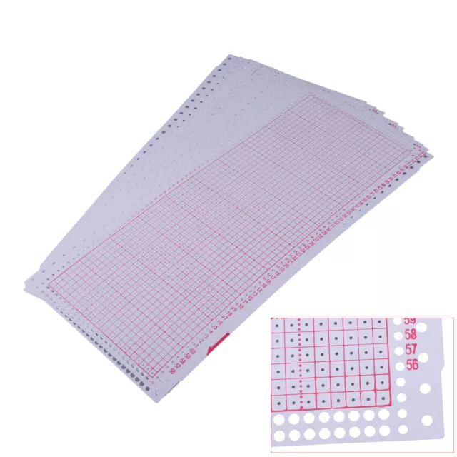 10pcs Blank Punch Card Fit for Brother Singer Knitting Machine KH891 KH892