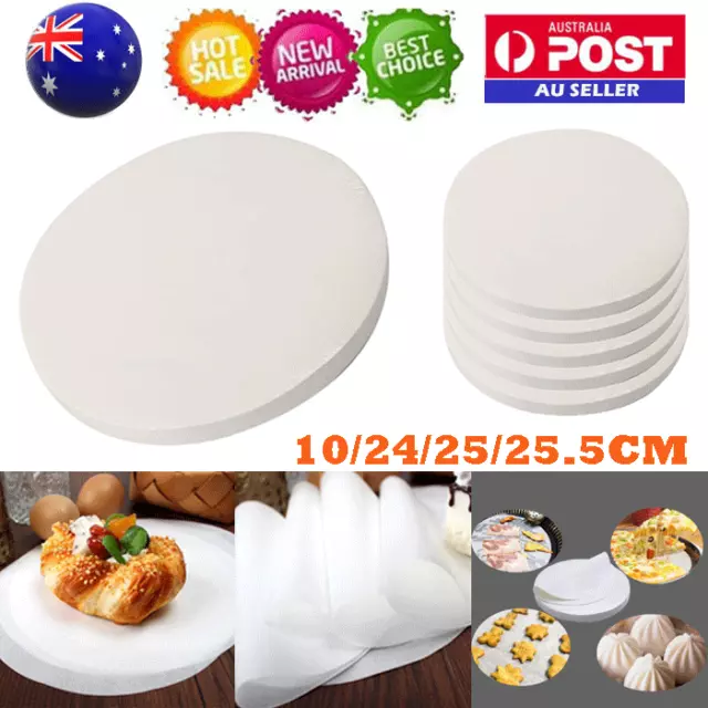 Non-Stick Baking Paper Silicone Greaseproof Parchment Patty Paper Round Sheets