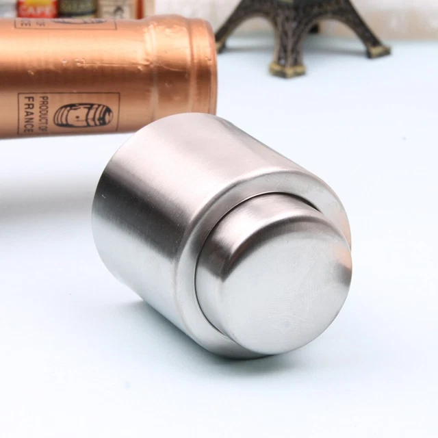 Bouchon De Bouteille Vin Initiale A Plaqué Or Rose - Stopper Hermétique Cadeau Amateur Vin