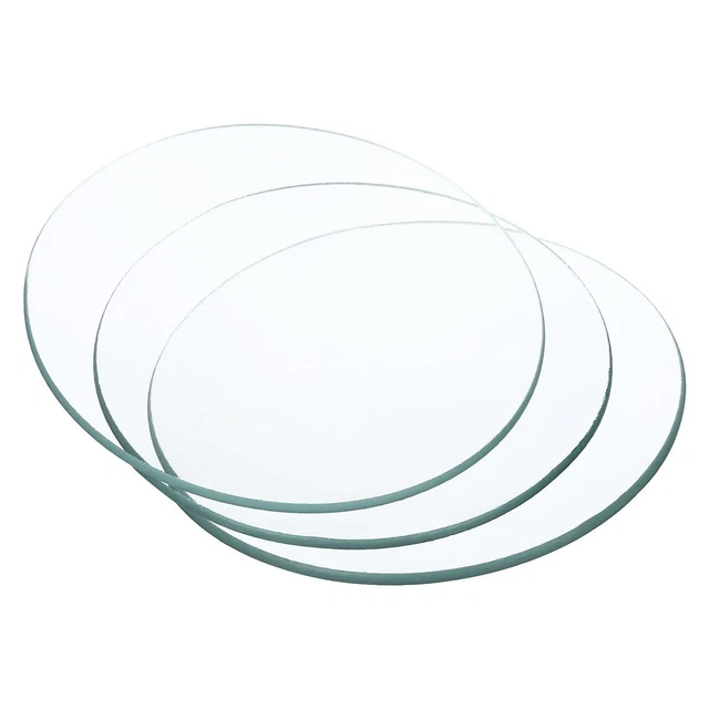 70 mm Diameter Watch Glass, 3 Packs Beaker Cover Smooth Edges Chamfered Arc