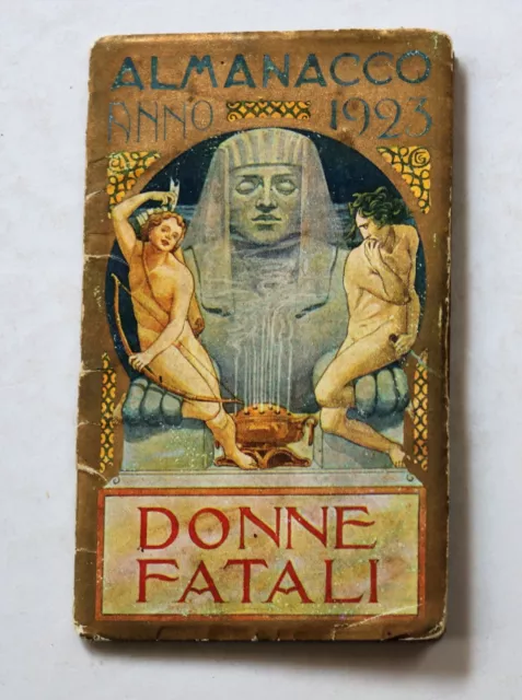 calendarietto 1923 Sirio Milano Almanacco DONNE FATALI