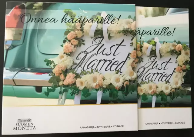 Finnland off.  Kursmünzensatz (KMS) Just Married – Hochzeitsatz 2021