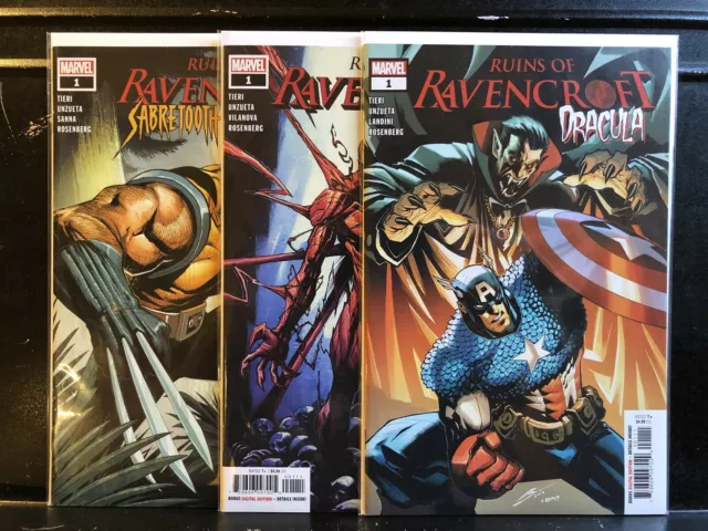 COMPLETE Ruins of Ravencroft Carnage Dracula Sabretooth (2020 One-Shots Marvel)