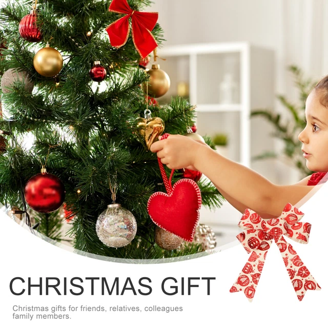 2x Weihnachten Baum Dekoration Bögen für Präsentiert Weihnachten Kranz Bogen 9