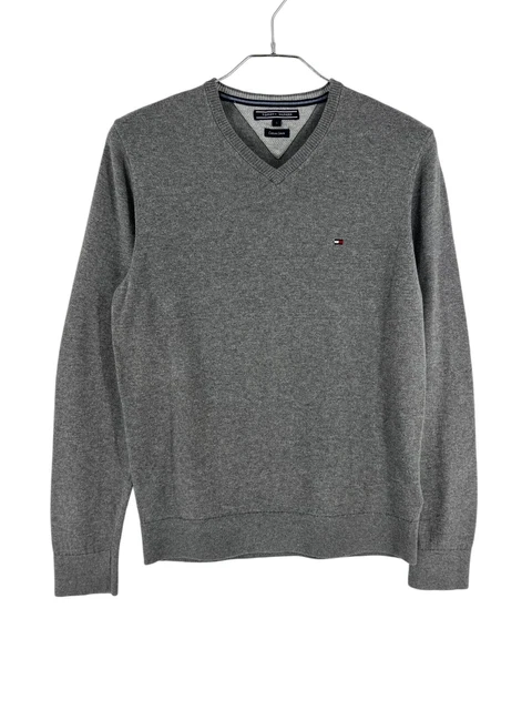 Pull Col V Harris Wilson Orange Rouille – Taille S, En Coton Et Laine, Neuf Avec étiquettes