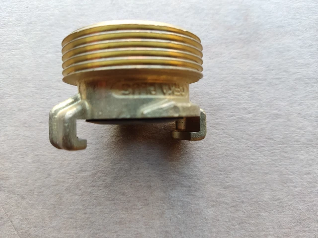 Messing GEKA-Kupplung mit 1 1/2" Außengewinde
