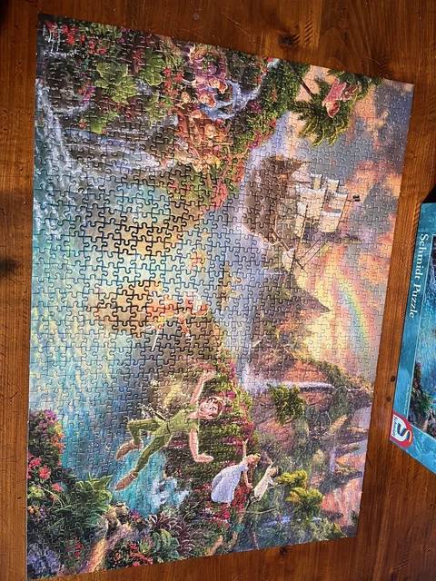 DISNEY THOMAS KINKADE Studios ‘Peter Pan’ 1000 Piece Jigsaw Puzzle £8. ...