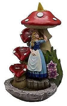 7" Alice in Wonderland back flow incense burner
