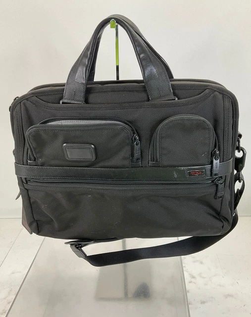 TUMI Alpha 2 T-Pass Black Ballistic Nylon Laptop Slim Brief Bag