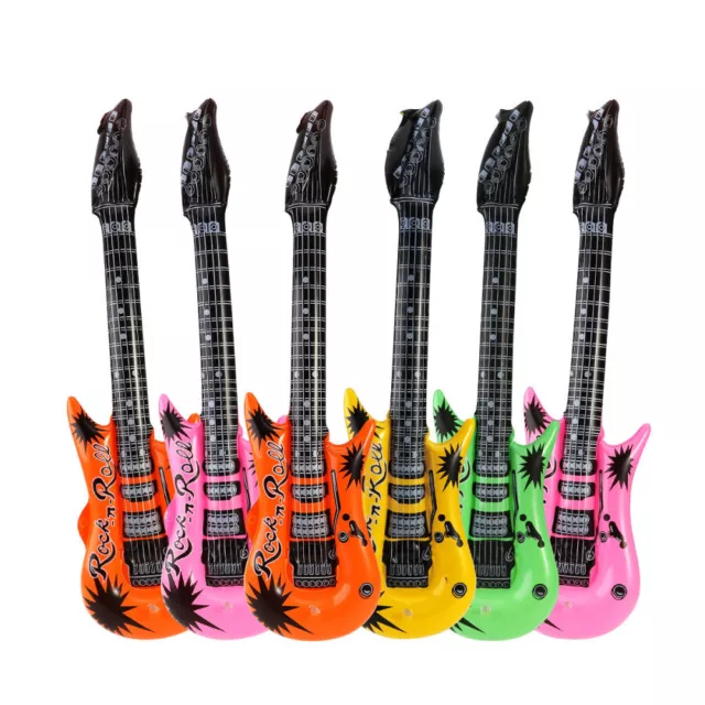 TOYMYTOY 6pcs Inflatable Guitar Party Accessories Inflatable Toys