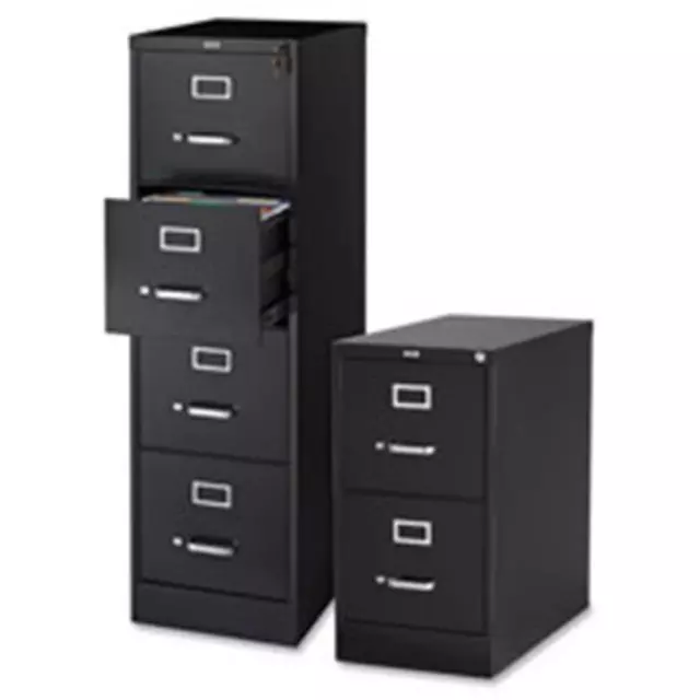 Lorell LLR42291 Vertical File- 22 in. Deep- 2-Dwr- Letter- 15 in. x 22 in.-28...