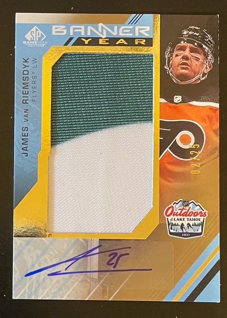 21-22 SP Game Used - James Van Riemsdyk - Banner Year - GOLD - AUTO - Lake Tahoe