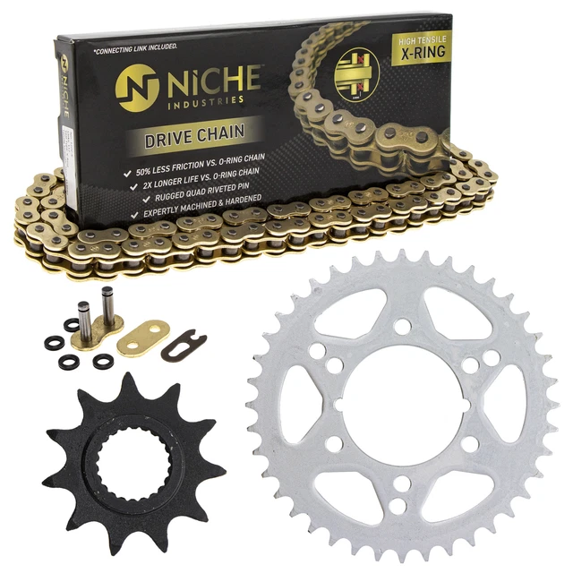 Sprocket Chain Set for Polaris Trail Blazer Boss 250 11/40 Tooth 520 X-Ring Kit