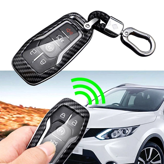 Coperchio chiave intelligente rigida fibra di carbonio per Ford Lincoln accessori supporto catena