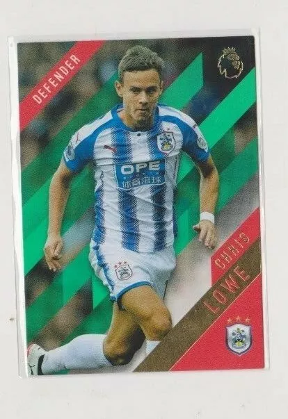 CHRIS LOWE HUDDERSFIELD TOWN Nr. 54 TOPPS PREMIER GOLD 2017-18 GRÜNE PARALLEL