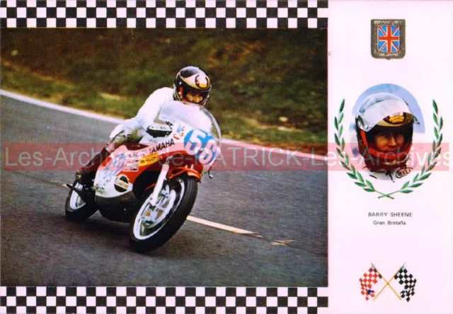 Barry SHEENE YAMAHA TZ 350 Grand Prix N°56 : Carte Postale Moto Postcard #377