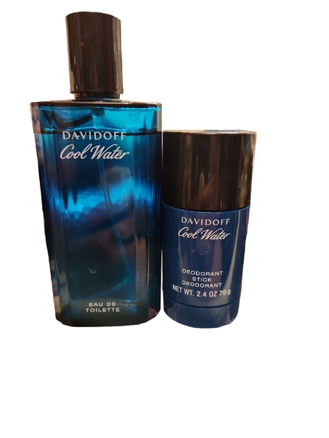 Davidoff Cool Water Cologne 4.2 With. Dedorant Stick 2.4 Oz  (New Still Sealed)