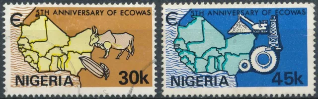 5th Anniv Economic Community of W.African States - Nigeria 1980 - F H -SG 419/20