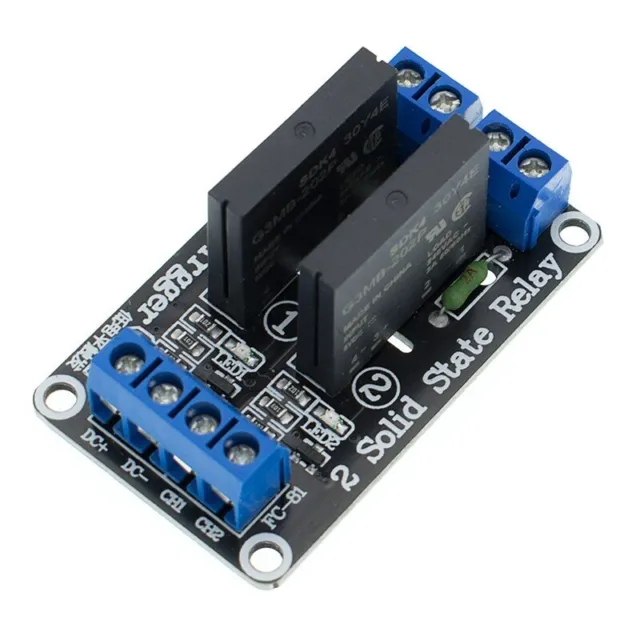 2 Channel SSR Solid State Relay Module For Arduino 5V 2A Low Level