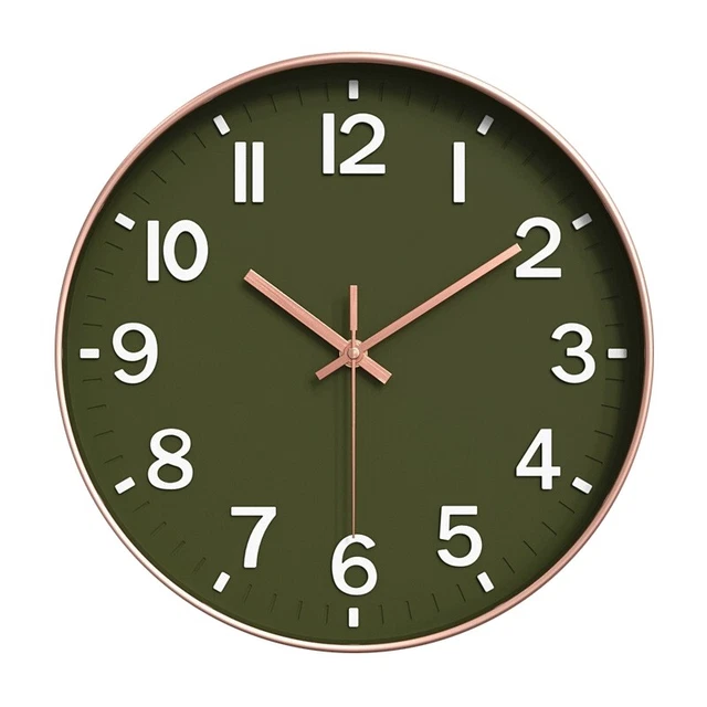 Horloge Éducative Enfant - 24,5cm - Chiffres Colorés - Mouvement Silencieux