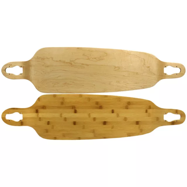 Drop Down / Through Longboard Deck - Bamboo Maple Hybrid - 9.75" x 39.75"