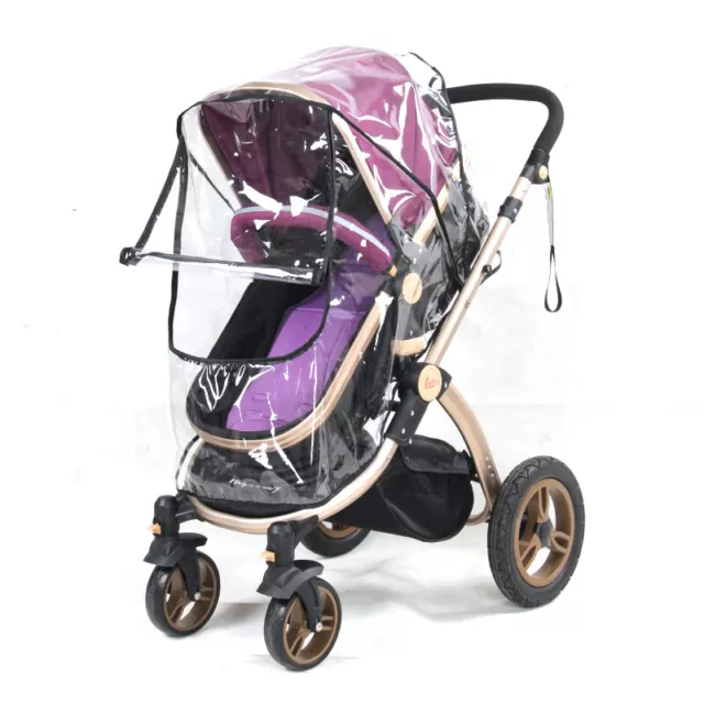 Clear Universal Rain Cover Pushchair Raincover For Buggy Stroller Pram Baby Car