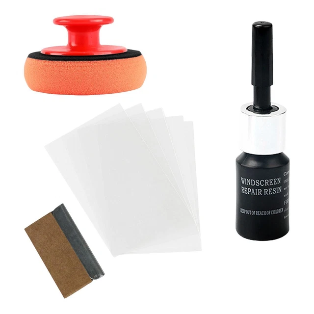 Windscreen Repair Kit 8 Sets - Fix Chips, Cracks, Stars, Bulls-Eye On Car Windshield, DIY Glass Repair-1116710