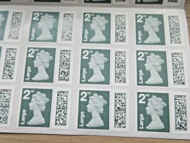 2nd Class Large Letter Postage Stamps 100% Genuine Royal Mail FREE POSTAGE 2