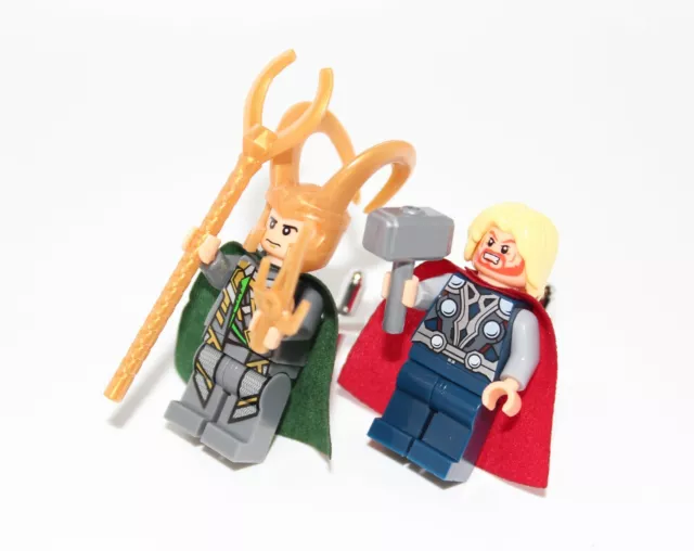 THOR & LOKI Marvel Superhero Novelty Silver Cufflinks Cuff Links Wedding Gift UK