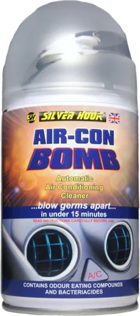 AIR CON BOMB SPRAY AC SANITISER CLEANER MAINTENANCE BACTERIA ODOUR 150ml