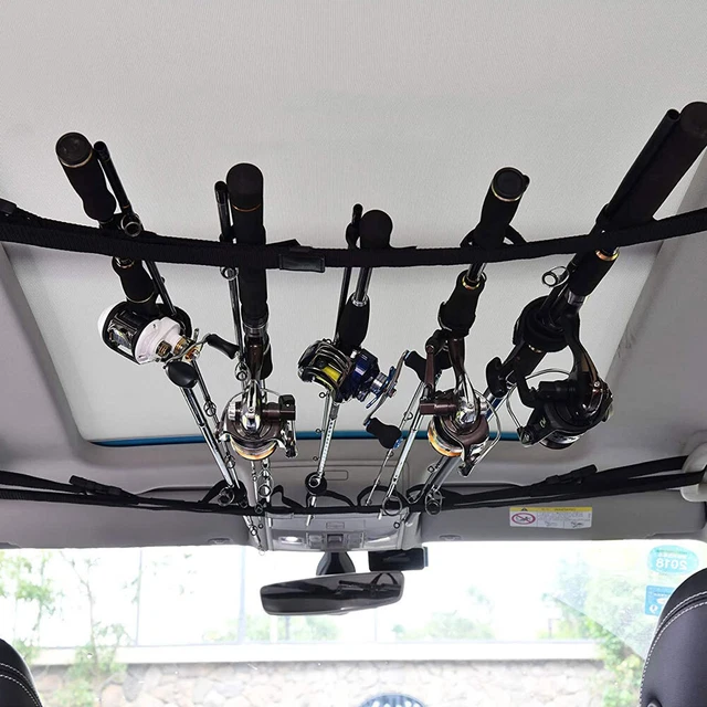 Car Mounted Storage Rack Fishing Rod Gear Hold Vehicle Fishing Rod Rack Holder