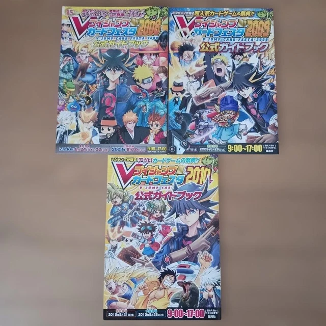V JUMP CARD Festa Official Guidebook Set 2008-2010 Card Games