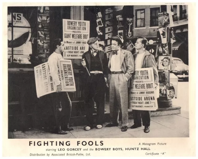 Fighting Fools Original Lobby Card 1949 Leo Gorcey Huntz Hall Bowery Boys