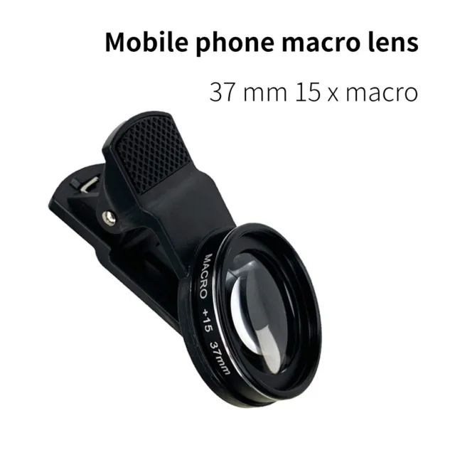 FEICHAO 37MM 15X Macro Lens 4K HD Photography Phone Camera Lens for Smartphone