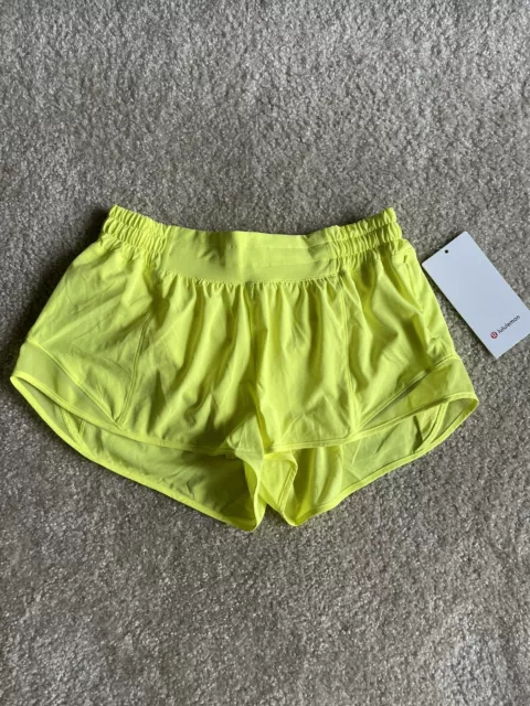 Lululemon Hotty Hot Low-Rise Lined Short 2.5”, Cyan Blue, NWT, Size 8