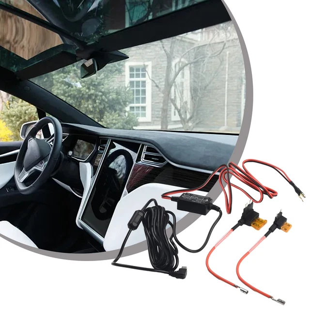 XMSJSIY Câble d'alimentation OBD pour caméra embarquée, mini câble d