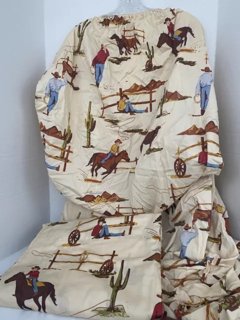 Sweet Jojo Designs Sheet Set Wild West Cowboy Western Kid Bedding toddler Bed 2