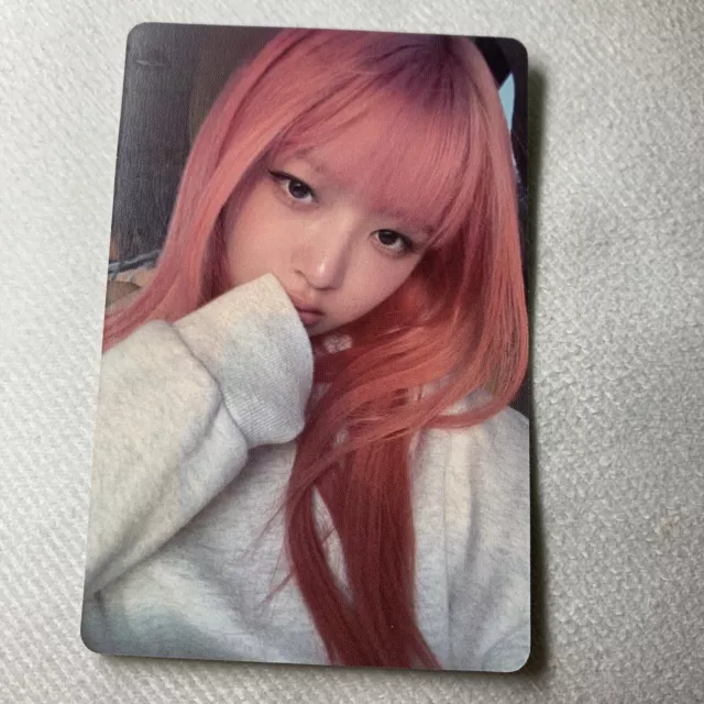 REI IVE Girl B&W 1st Album Edition Celeb Photo K-Pop Card Pink Hair 1