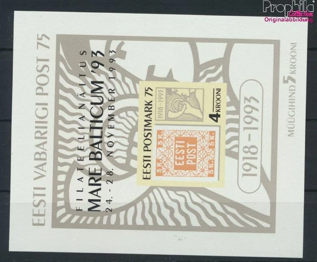 Briefmarken Estland 1993 Mi Block6 (kompl.Ausg.) postfrisch(9276891