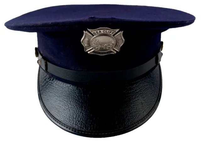 Vintage Sea Cliff Fire Department Uniform Hat New York Men's Service Hat