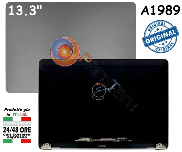 Display LCD per Apple Macbook Pro Retina 13.3 A2251 A2159 A1989 A2289 Space Gray